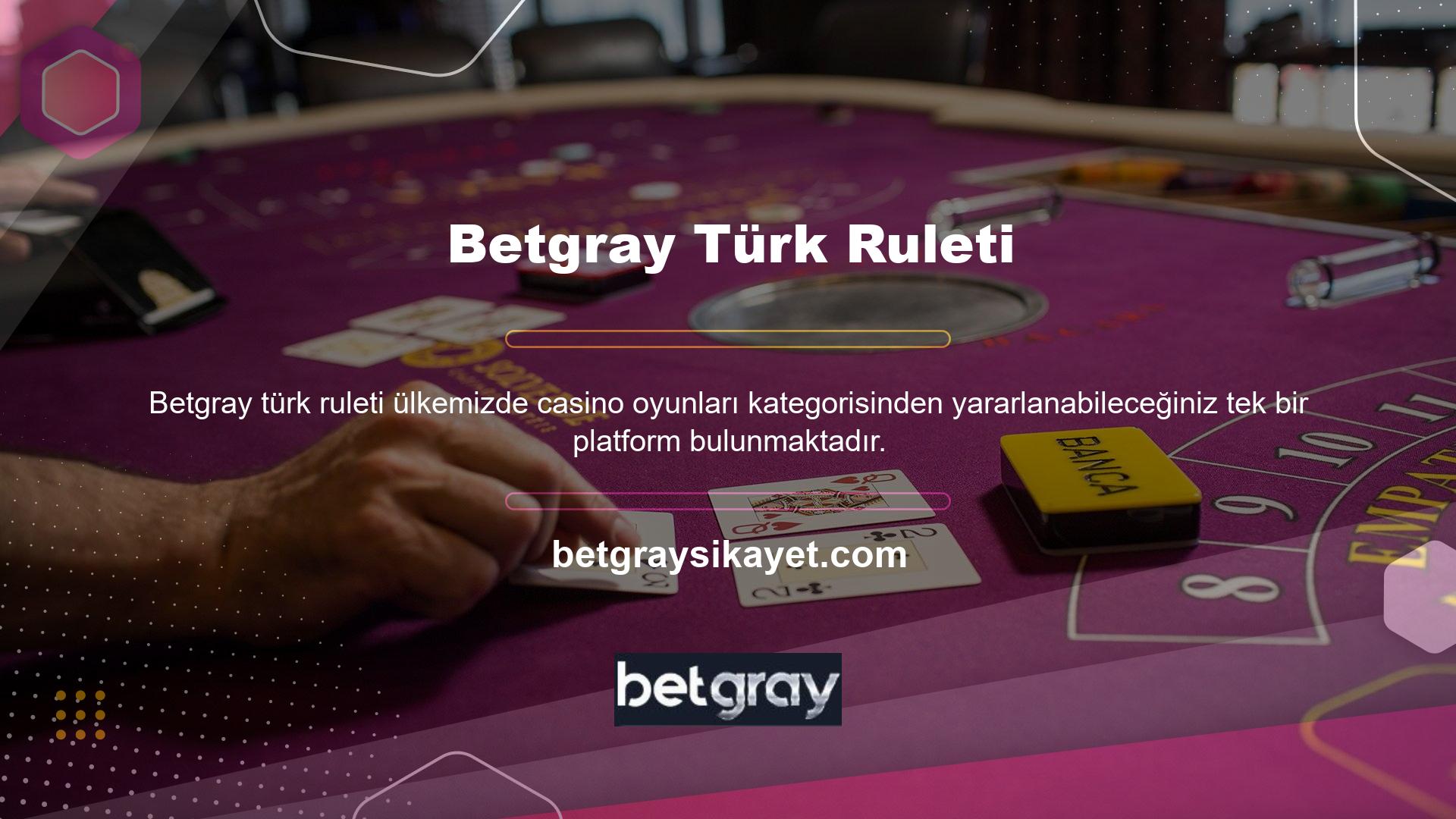 Online olarak bir casino sitesini ziyaret ettiğinizde Betgray sitesinin Türk bayilerle iş birliği içerisinde yer alan canlı casino oyunları kategorisinden yararlanma fırsatına sahip olabilirsiniz